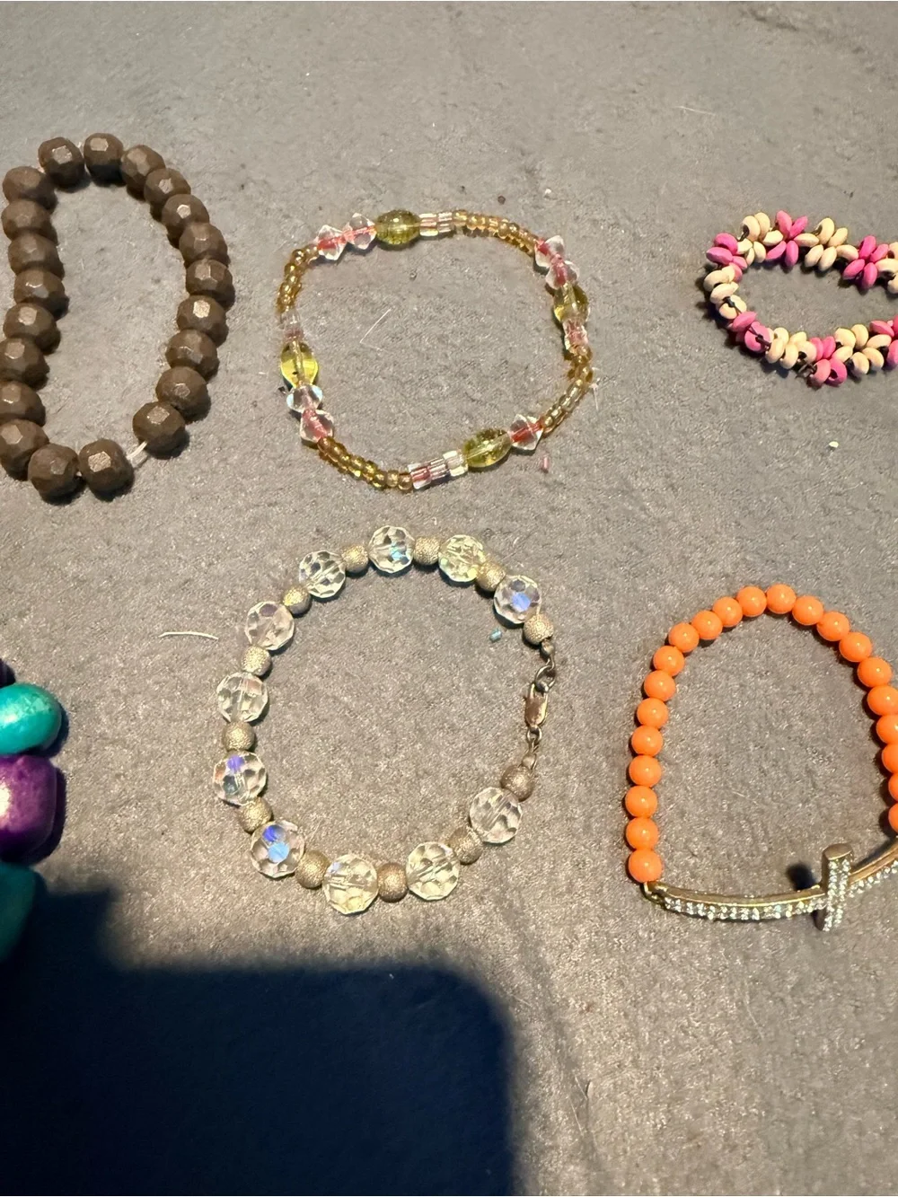 Colorful Beaded Stretch Bracelet - Multicolor